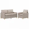 Sofa Sofos komplektas 2 pcs Smėlio Poliesteris
