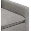 Sofa Sofos komplektas 2 pcs Šviesiai pilka Aksomas