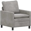 Sofa Sofos komplektas 2 pcs Šviesiai pilka Aksomas