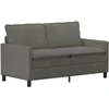 Sofa Sofos komplektas 2 pcs Šviesiai pilka Audinys