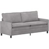 Sofa Sofos komplektas 2 pcs Šviesiai pilka Aksomas
