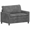 Sofa Sofos komplektas 2 pcs Šviesiai pilka Poliesteris