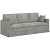 Sofa Sofos komplektas 2 vnt. Šviesiai pilka Aksomas