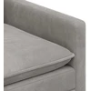 Sofa Sofos komplektas 2 pcs Šviesiai pilka Aksomas