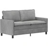 Sofa Sofos komplektas 2 pcs Šviesiai pilka Aksomas