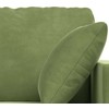 Sofa Sofos komplektas 2 pcs Šviesiai žalia 198 x 78 x 80 cm Aksomas