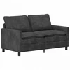 Sofa Sofos komplektas 2 pcs Tamsiai pilka Poliesteris