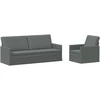 Sofa Sofos komplektas 2 vnt. Tamsiai pilka Audinys