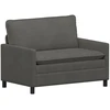 Sofa Sofos komplektas 2 pcs Tamsiai pilka Audinys