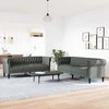 Svetainės sofa 2 pcs Tamsiai pilka 201,5 x 74,5 x 74,5 cm