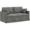 Sofa Sofos komplektas 2 pcs Tamsiai pilka 158 x 78 x 80 cm Aksomas