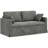 Sofa Sofos komplektas 2 pcs Tamsiai pilka 158 x 78 x 80 cm Aksomas