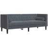 Svetainės sofa 2 pcs Tamsiai pilka 194 x 74,5 x 70,5 cm Aksomas