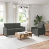 Sofa Sofos komplektas 2 pcs Tamsiai pilka Audinys