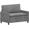 Sofa Sofos komplektas 2 pcs Tamsiai pilka Aksomas