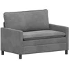 Sofa Sofos komplektas 2 pcs Tamsiai pilka Aksomas
