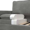 Sofa Sofos komplektas 2 pcs Tamsiai pilka Aksomas