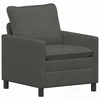 Sofa Sofos komplektas 2 pcs Tamsiai pilka Audinys