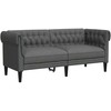 Svetainės sofa 2 pcs Tamsiai pilka 201,5 x 74,5 x 74,5 cm