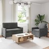 Sofa Sofos komplektas 2 pcs Tamsiai pilka Aksomas