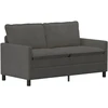 Sofa Sofos komplektas 2 pcs Tamsiai pilka Audinys