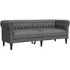 Svetainės sofa 2 pcs Tamsiai pilka 201,5 x 74,5 x 74,5 cm