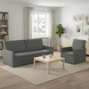 Sofa Sofos komplektas 2 vnt. Tamsiai pilka Audinys
