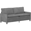 Sofa Sofos komplektas 2 pcs Tamsiai pilka Aksomas