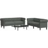 Svetainės sofa 2 pcs Tamsiai pilka 201,5 x 74,5 x 74,5 cm