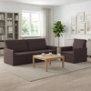 Sofa Sofos komplektas 2 vnt. Tamsiai rudas Audinys