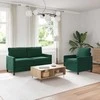 Sofa Sofos komplektas 2 pcs Tamsiai žalia Aksomas