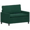 Sofa Sofos komplektas 2 pcs Tamsiai žalia Aksomas