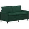Sofa Sofos komplektas 2 pcs Tamsiai žalia Aksomas