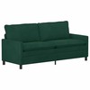 Sofa Sofos komplektas 2 pcs Tamsiai žalia Aksomas