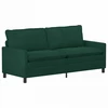 Sofa Sofos komplektas 2 pcs Tamsiai žalia Aksomas