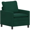 Sofa Sofos komplektas 2 pcs Tamsiai žalia Aksomas