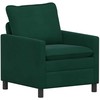 Sofa Sofos komplektas 2 pcs Tamsiai žalia Aksomas