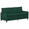 Sofa Sofos komplektas 2 pcs Tamsiai žalia Aksomas