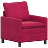 Sofa Sofos komplektas 2 pcs Vyno raudona Aksomas