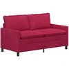 Sofa Sofos komplektas 2 pcs Vyno raudona Aksomas
