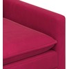 Sofa Sofos komplektas 2 pcs Vyno raudona Aksomas