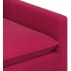 Sofa Sofos komplektas 2 pcs Vyno raudona Aksomas