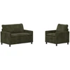 Sofa Sofos komplektas 2 pcs Žalia Poliesteris