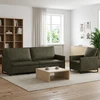 Sofa Sofos komplektas 2 vnt. Armijos Žalia Dirbtinė zomša