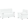 Sofa Sofos komplektas 2 vnt. Balta Audinys