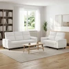 Sofa Sofos komplektas 2 vnt. Balta Audinys
