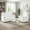 Sofa Sofos komplektas 2 vnt. Balta Audinys
