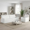 Sofa Sofos komplektas 2 vnt. Balta Audinys