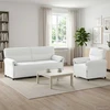 Sofa Sofos komplektas 2 vnt. Balta Audinys