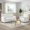 Sofa Sofos komplektas 2 vnt. Balta Audinys
